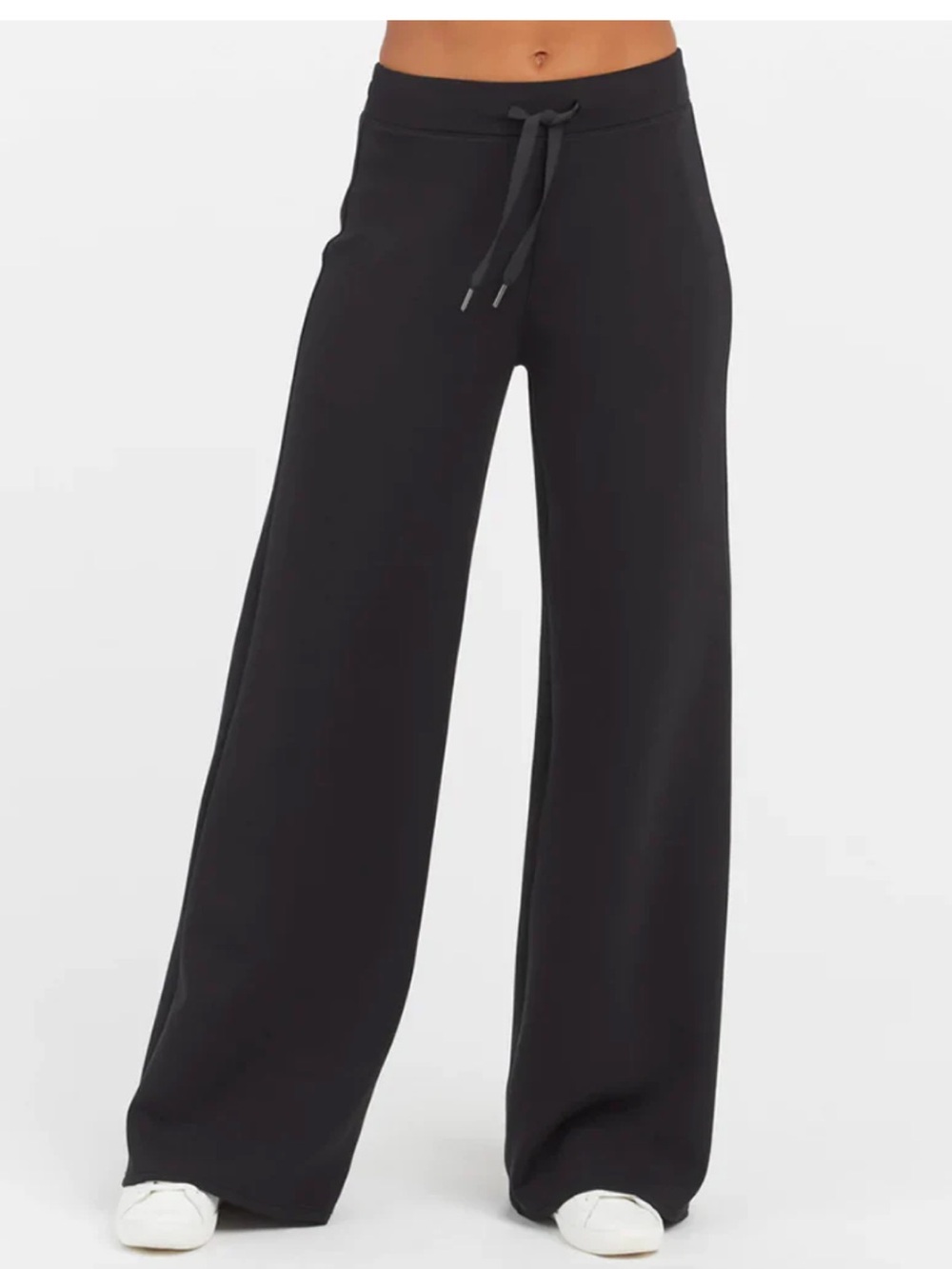 SPANX Wide Leg Drawstring Lounge Pants - Olive Green dice XL LONG
